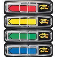 Post-it Index Flags Assorted Plain Special format 4 Packs of 24 Strips