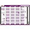 Viking Academic Annual Planner 2023, 2024 Landscape Purple English 96 x 61 cm