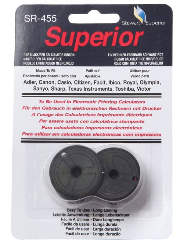 Calculator Ribbon Black, Red GR24