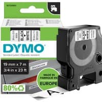 DYMO D1 Labelling Tape Authentic 45803 S0720830 Adhesive Black on White 19 mm x 7 m