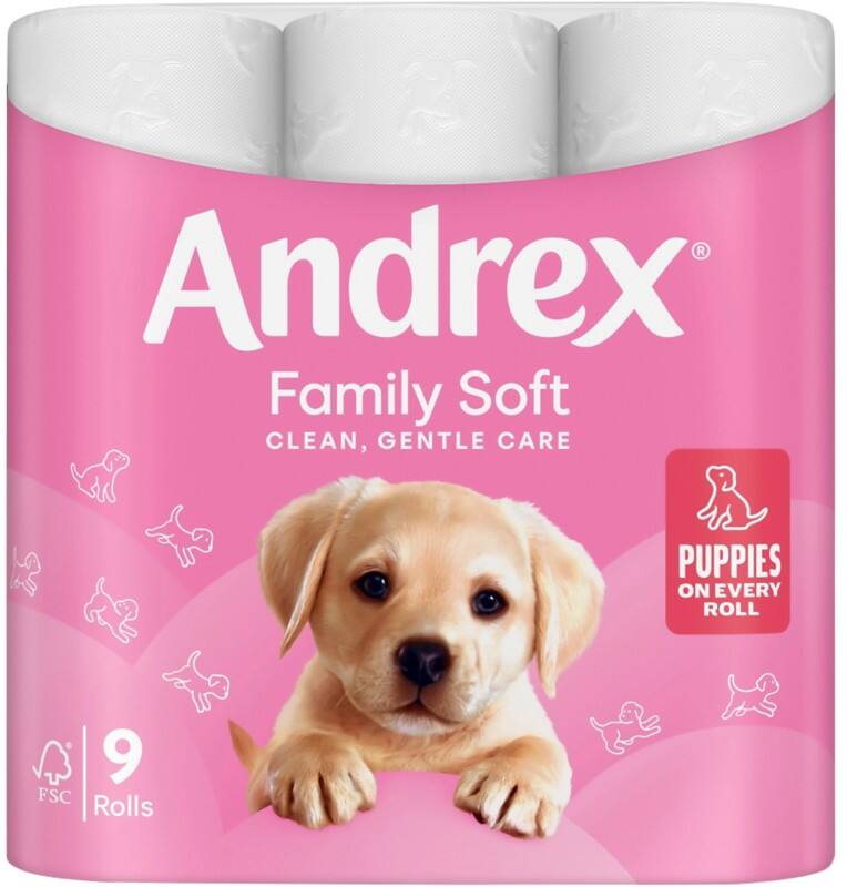 Andrex Toilet Roll 2 Ply 1102053 9 Rolls of 279 Sheets