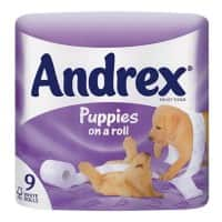 Andrex Toilet Roll 2 Ply 1102053 Aloe Vera 9 Rolls of 279 Sheets