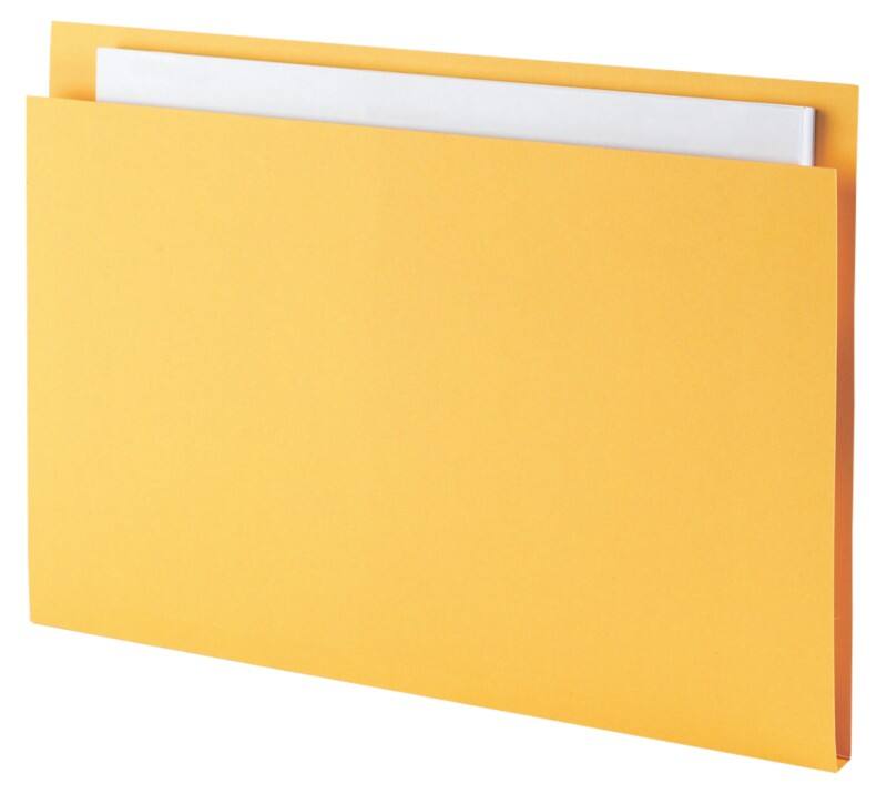 Guildhall Square Cut Folder Foolscap Yellow Manila 315 gsm Pack of 100
