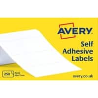 Avery AL02 Address Labels Self Adhesive 89 x 37 mm White 250 Labels