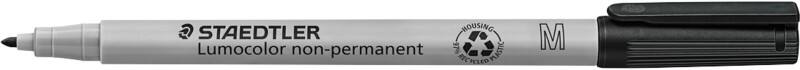 STAEDTLER Lumocolor 315 OHP Marker Medium Bullet 1 mm Black Non Refillable Pack of 10