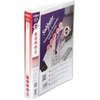 Snopake Presentation Ring Binder Polypropylene A4 4 ring 25mm Transparent