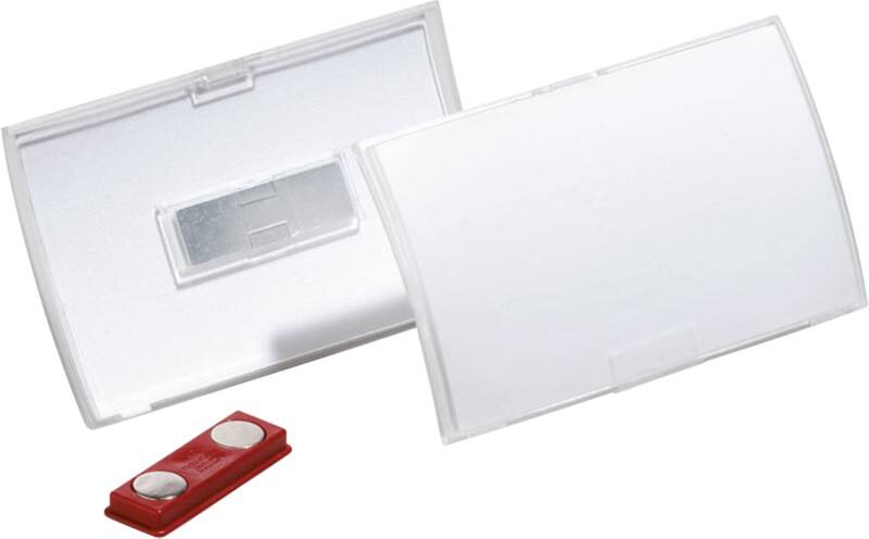 DURABLE Click-Fold Name Badge Magnet 9.5 x 6 cm PP (Polypropylene) Pack of 10