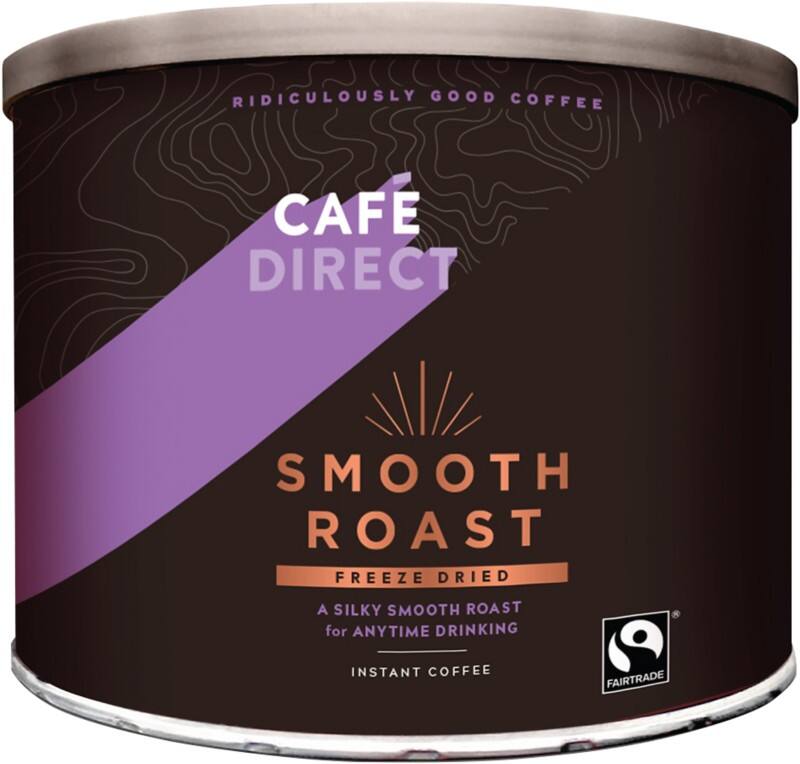 Café Direct Fairtrade Freeze Dried Instant Coffee Tin Ground Smooth 500 g