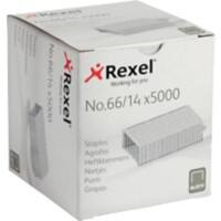 Rexel No.66 66/14 Staples 6075 Metal Silver Pack of 5000