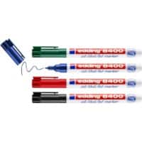 edding 8400 CD Marker Fine Round Assorted Pack of 4