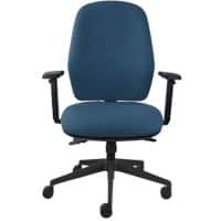 Energi-24 Office Chair Basic Tilt Fabric Height-Adjustable Armrest Height-adjustable Seat Blue 150 kg Back Care