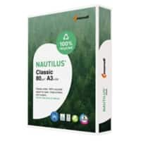 Nautilus Classic Recycled Paper Frosted A3 80gsm White 112 CIE 500 Sheets