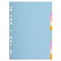 Exacompta Dividers Forever A4 Multicolour 12 tabs 18 holes cardboard blank