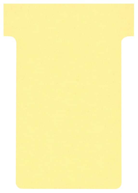 Nobo size 2 t cards yellow 6 x 8. 5 cm pack of 100