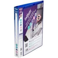 Snopake Presentation Ring Binder Polypropylene A4 4 ring 25mm Electra Blue