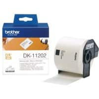 Brother QL Label Roll Authentic DK-11202 DK-11202 Adhesive Black on White 62 x 100 mm 300 Labels