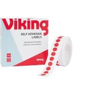 Viking Marking Dots 182270 Adhesive Special format Red 10 mm Pack of 1000