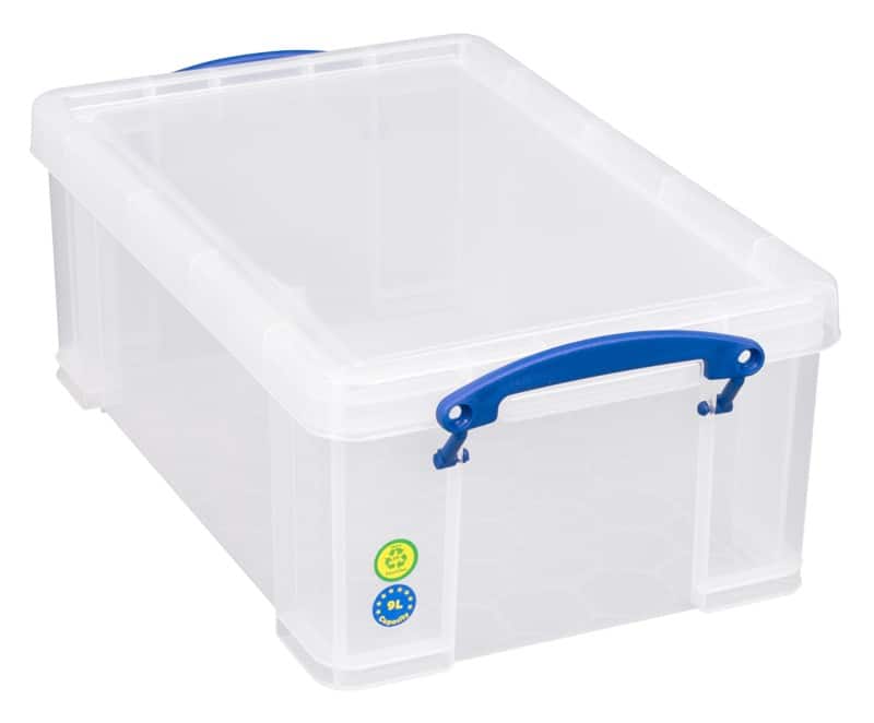 Really Useful Box Storage Box 9 L Transparent 25.5 x 39.5 x 15.5 cm