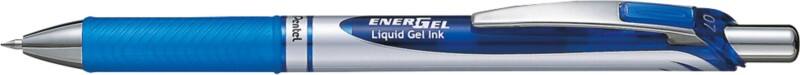 Pentel Energel BL77 Retractable Rollerball Pen Blue 0.4 mm Medium Conical Refillable