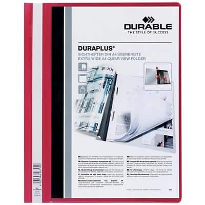 DURABLE Report File 257903 A4 Red PVC