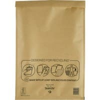 Mail Lite Mailing Bags J/6 300 (W) x 440 (H) mm Peel and Seal Gold Pack of 50