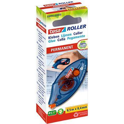 tesa Permanent Glue Roller ecoLogo 8.4mm x 8.5m Blue