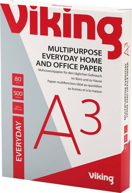 Viking Everyday A3 Printer Paper 80 gsm Smooth White 500 Sheets | Viking  Direct IE