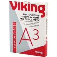 Viking Everyday A3 Printer Paper White 80 gsm Smooth 500 Sheets