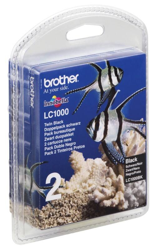 Brother LC1000BKBP2 Original Ink Cartridge Black Pack of 2 Duopack