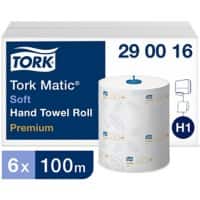 Tork Hand Towels H1 Rolled White 2 Ply 290016 Pack of 12 of 408 Sheets