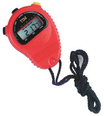 Acctim Digital Stopwatch 5.5 x 2.1 x 8.3cm Red