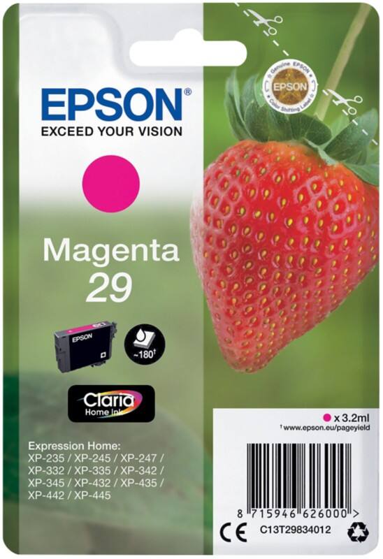Epson 29 Original Ink Cartridge C13T29834012 Magenta