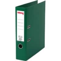 Viking Lever Arch File A4 75 mm Dark Green 2 ring Cardboard, PP (Polypropylene) Matt Portrait