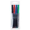 Niceday OHP Marker Felt Tip 0.5 mm Assorted Pack of 4