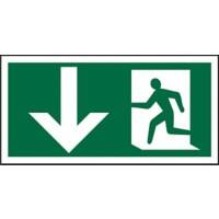 Stewart Superior SAV Sign Fire Exit Sign - Down