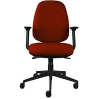 Energi-24 Basic Tilt Ergonomic Office Chair with Adjustable Armrest and High Back Red