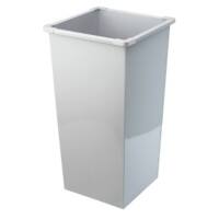 Avery Waste Bin Grey 48L Steel 32.5 x 32.5 x 63 cm