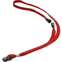 DURABLE Lanyard 811903 Red Pack of 10