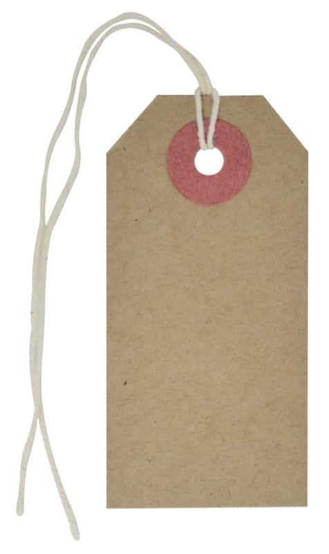 Double Reinforced Heavy Duty Tags 70 x 35 mm Pack 1000