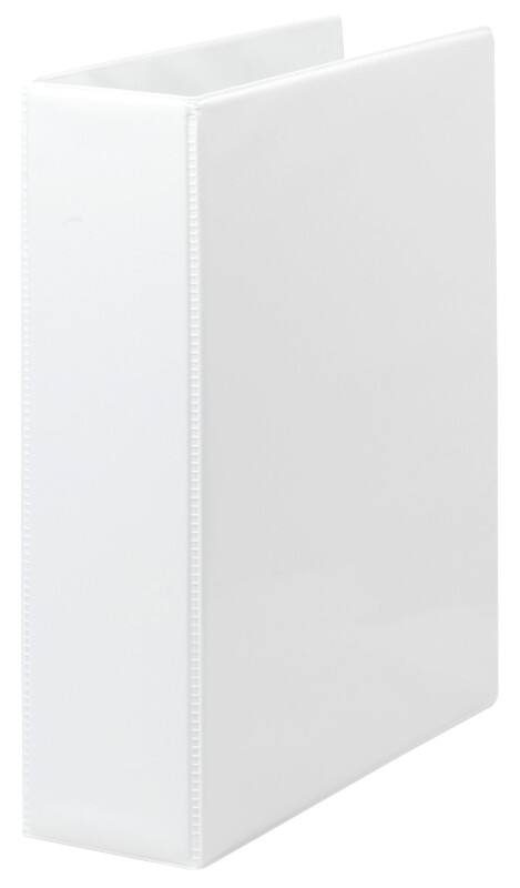 Unbranded 60 mm Ring Binder PP (Polypropylene) A4 4 Rings White