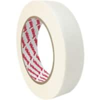 Viking Masking Tape White 25 mm (W) x 50 m (L) Crepe Paper Low Noise