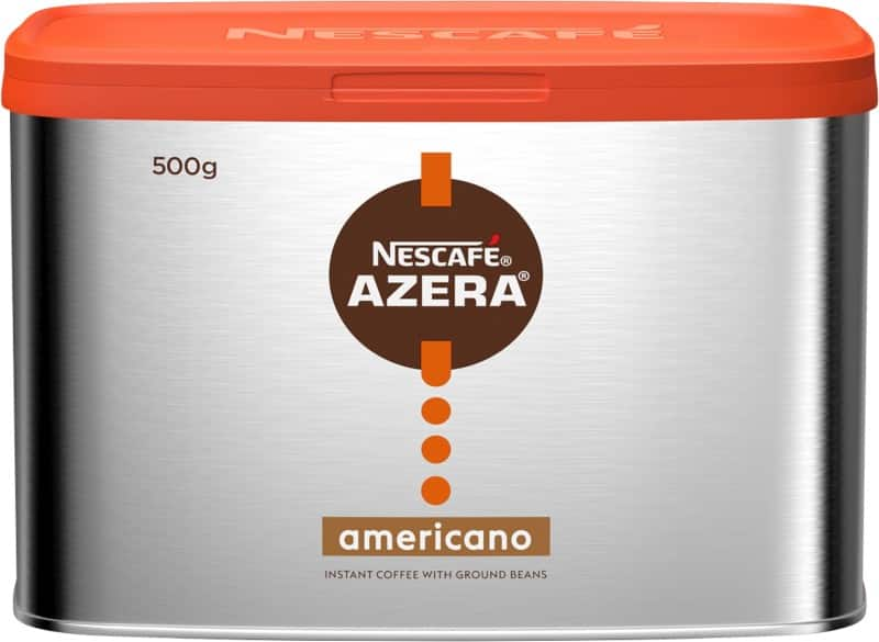 Nescafã© barista style azera instant coffee tin americano, ground micronised roast 500 g