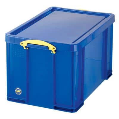 Really Useful Box Plastic Storage 84 Litre Blue 440 x 710 x 380 mm