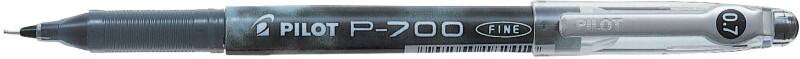 Pilot P700 Needlepoint Fineliner Pen Fine 0.35 mm Black Pack of 12