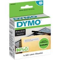 DYMO LW Address Label Authentic 11352 S0722520 Adhesive Black on White 25 x 54 mm 500 Labels