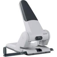 Leitz Heavy Duty Metal 2 Hole Punch 5180 Powersave 65 Sheets White