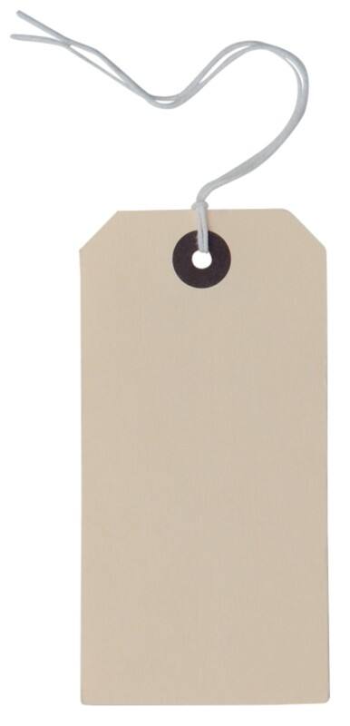Double Reinforced Heavy Duty Tags 120 x 60 mm Pack 1000