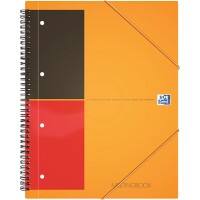 OXFORD Notebook International A4+ Ruled Spiral Bound PP (Polypropylene) Orange 160 Pages 80 Sheets