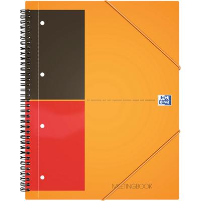 OXFORD Notebook International A4+ Ruled Spiral Bound PP (Polypropylene) Orange 160 Pages 80 Sheets