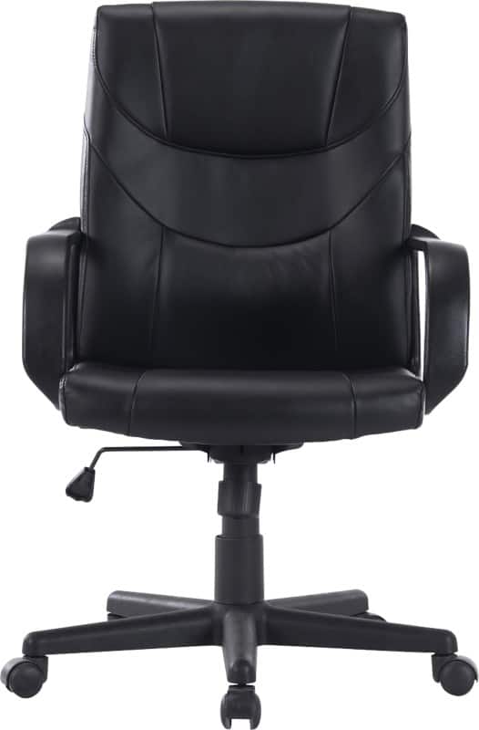 Viking Realspace Apollo Executive Chair Basic Tilt Bonded leather Fixed Armrest Height-Adjustable Seat Black 110 kg